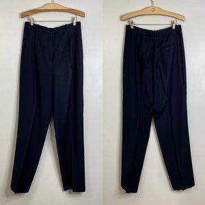 VINTAGE ALLEN AUSTIN BEVERLY HILLS WOOL CASHMERE WOMENS PLEATED DRESS PANTS
